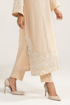 2 Piece Embroidered Raw Silk Suit
