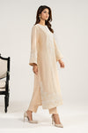 2 Piece Embroidered Raw Silk Suit