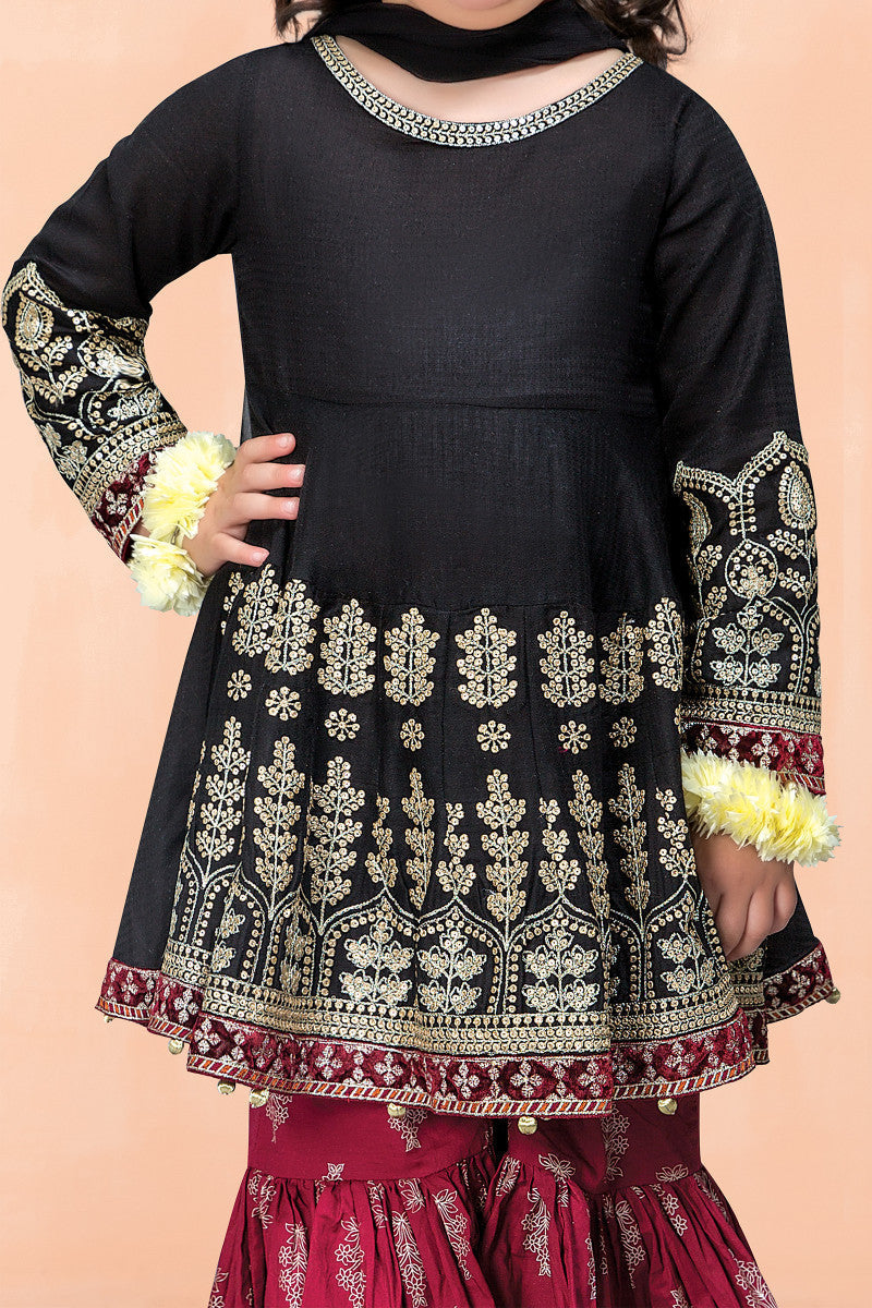 3 Piece Embroidered Suit