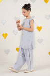 2 Piece Embroidered Organza Suit