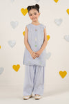 2 Piece Embroidered Organza Suit