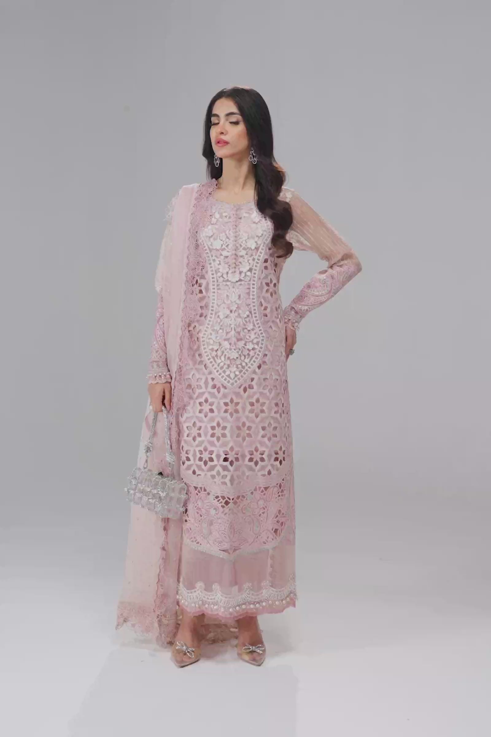 Video preview - 3 Piece - Unstitched Suit | EID LAWN-24-06