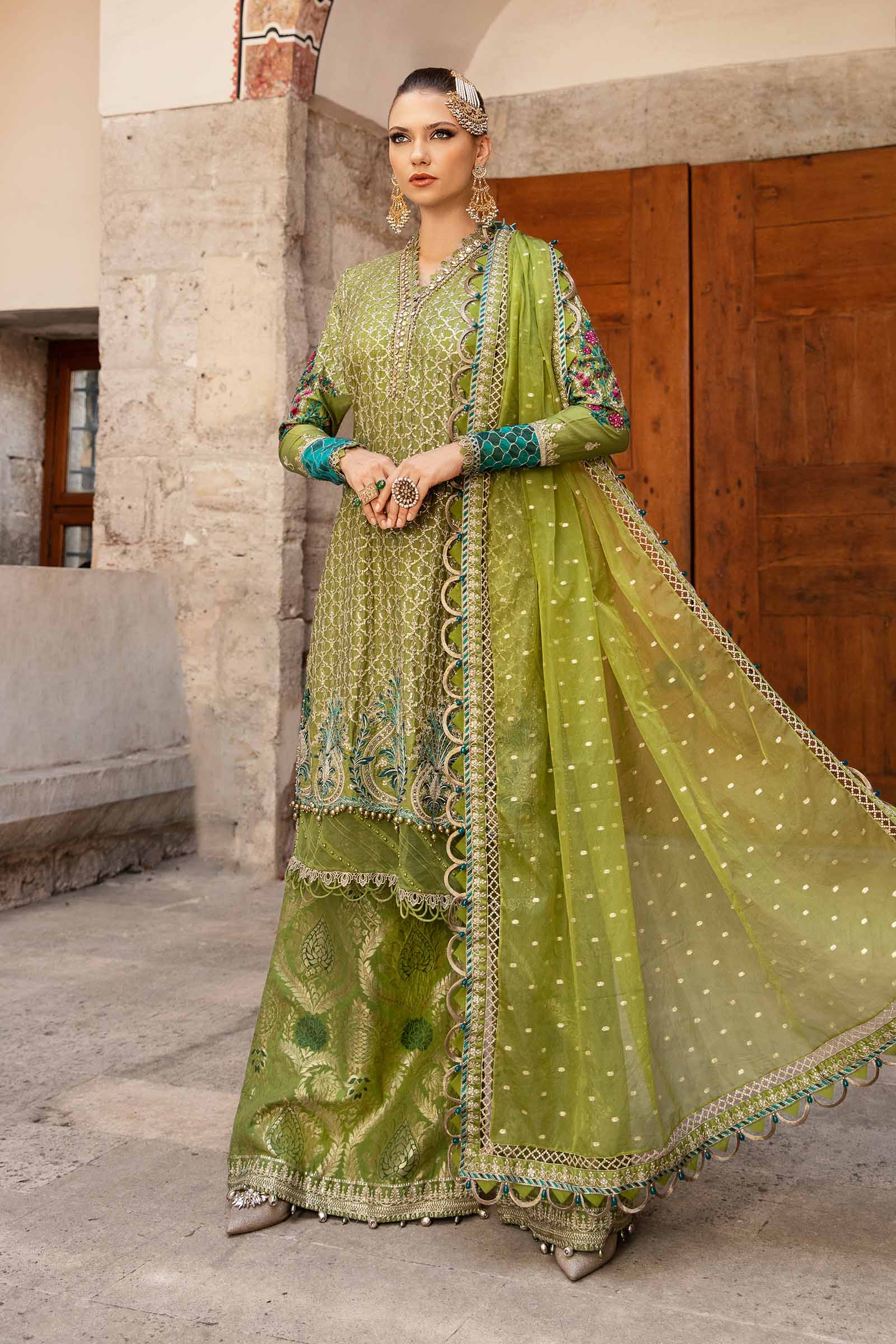 Video preview - Unstitched Embroidered Cotton Satin Suit | CST-803