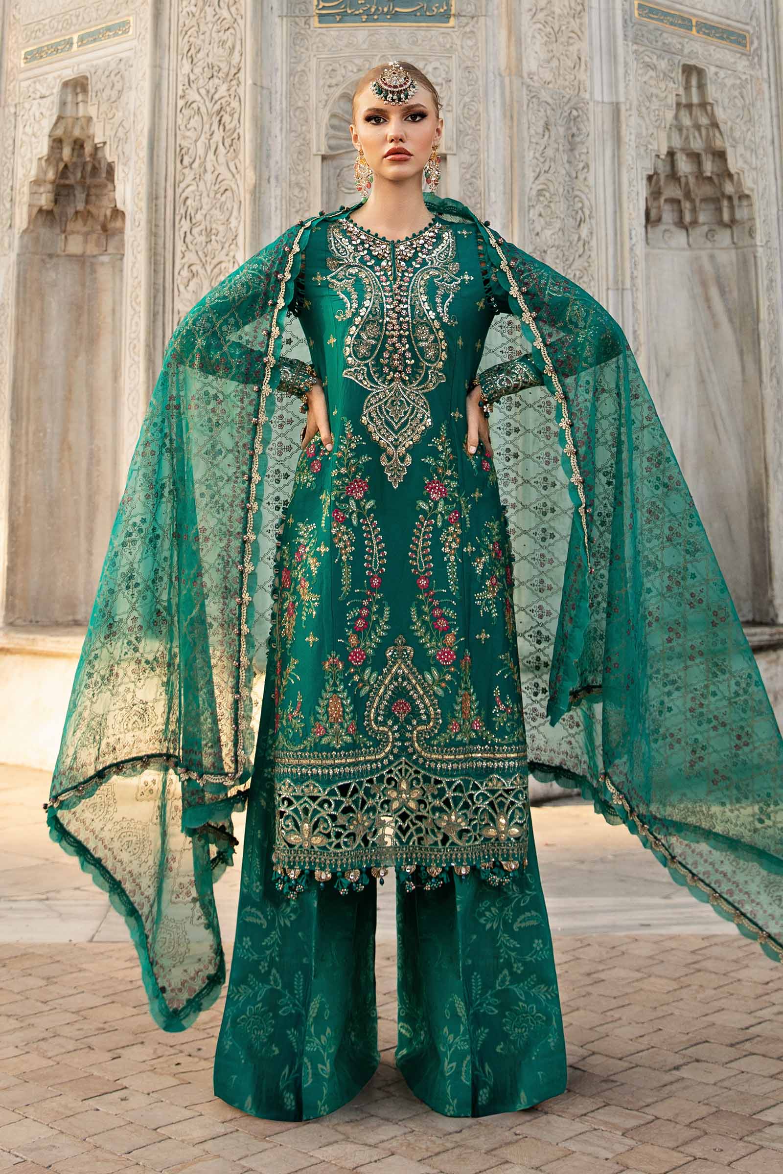 Video preview - Unstitched Embroidered Cotton Satin Suit | CST-805