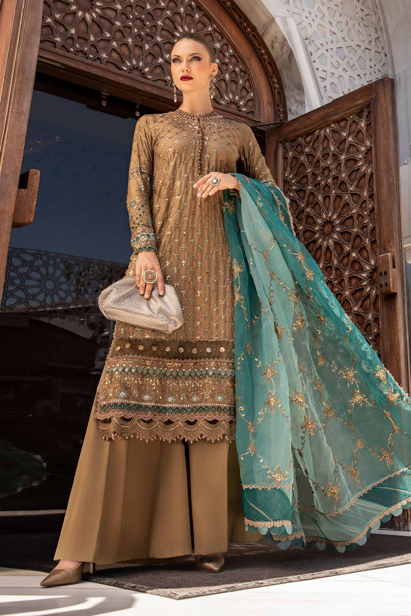 Video preview - Unstitched Embroidered Cotton Satin Suit | CST-808