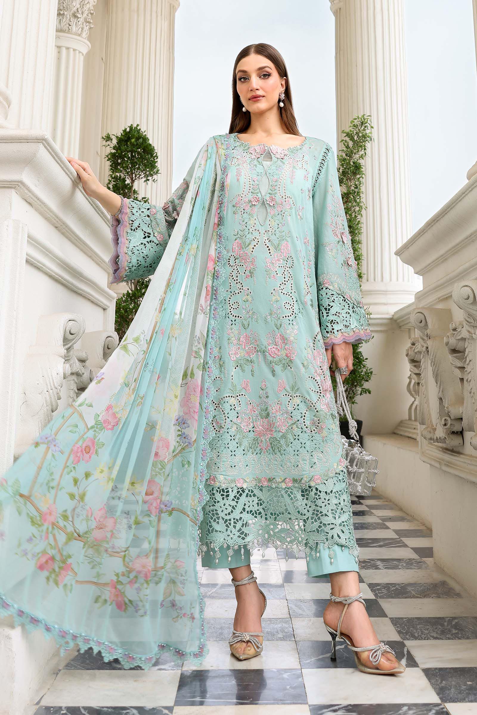 Video preview - 3 Piece Unstitched Embroidered Lawn Suit