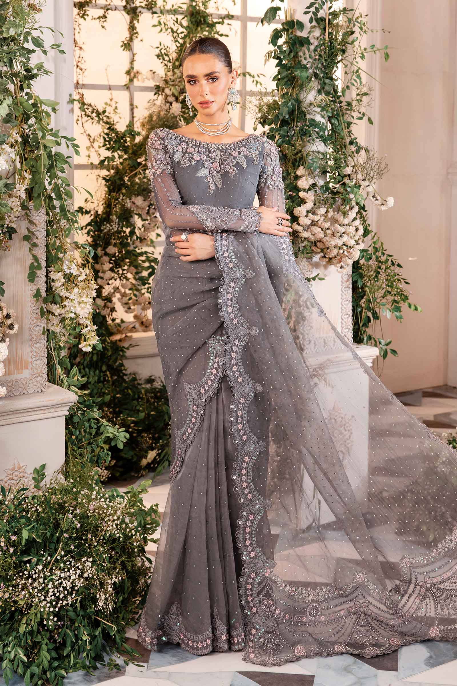 Video preview - 3 Piece Unstitched Embroidered Organza Suit | BD-2902