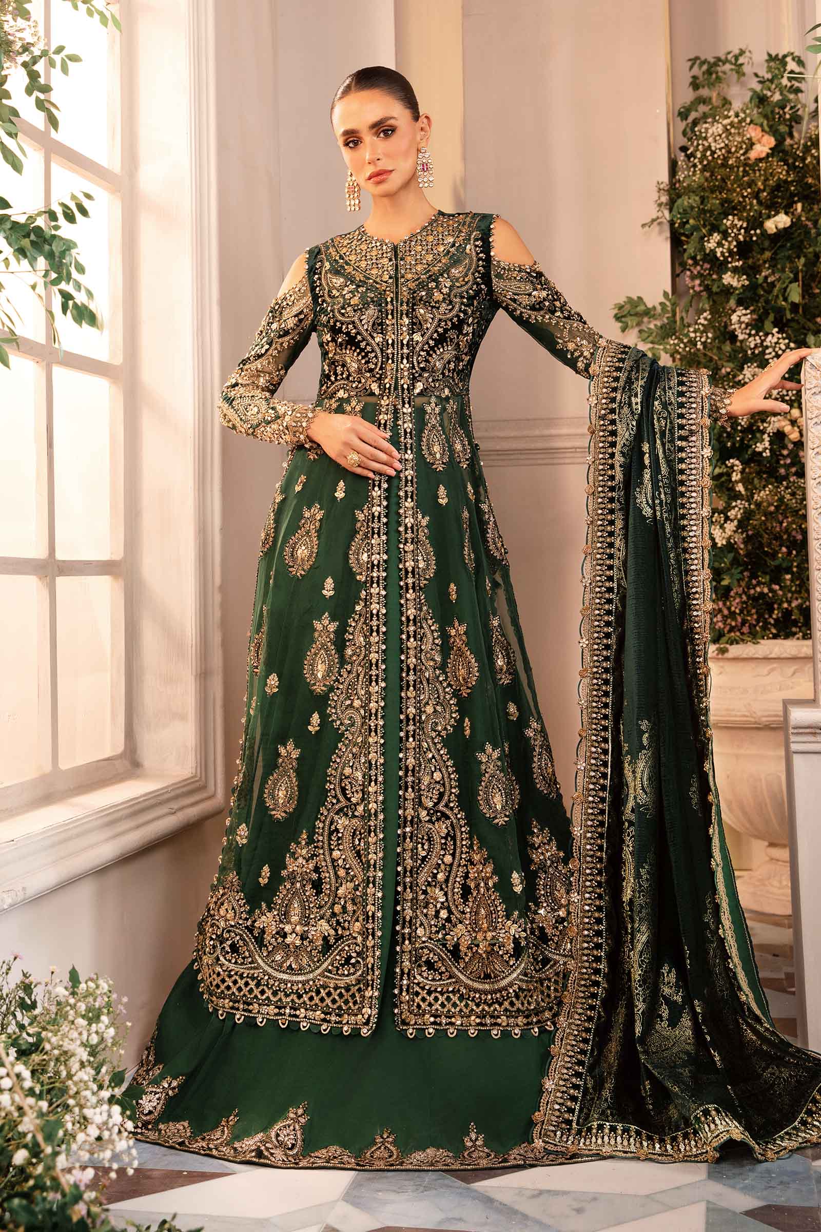 Video preview - 3 Piece Unstitched Embroidered Organza Suit | BD-2904