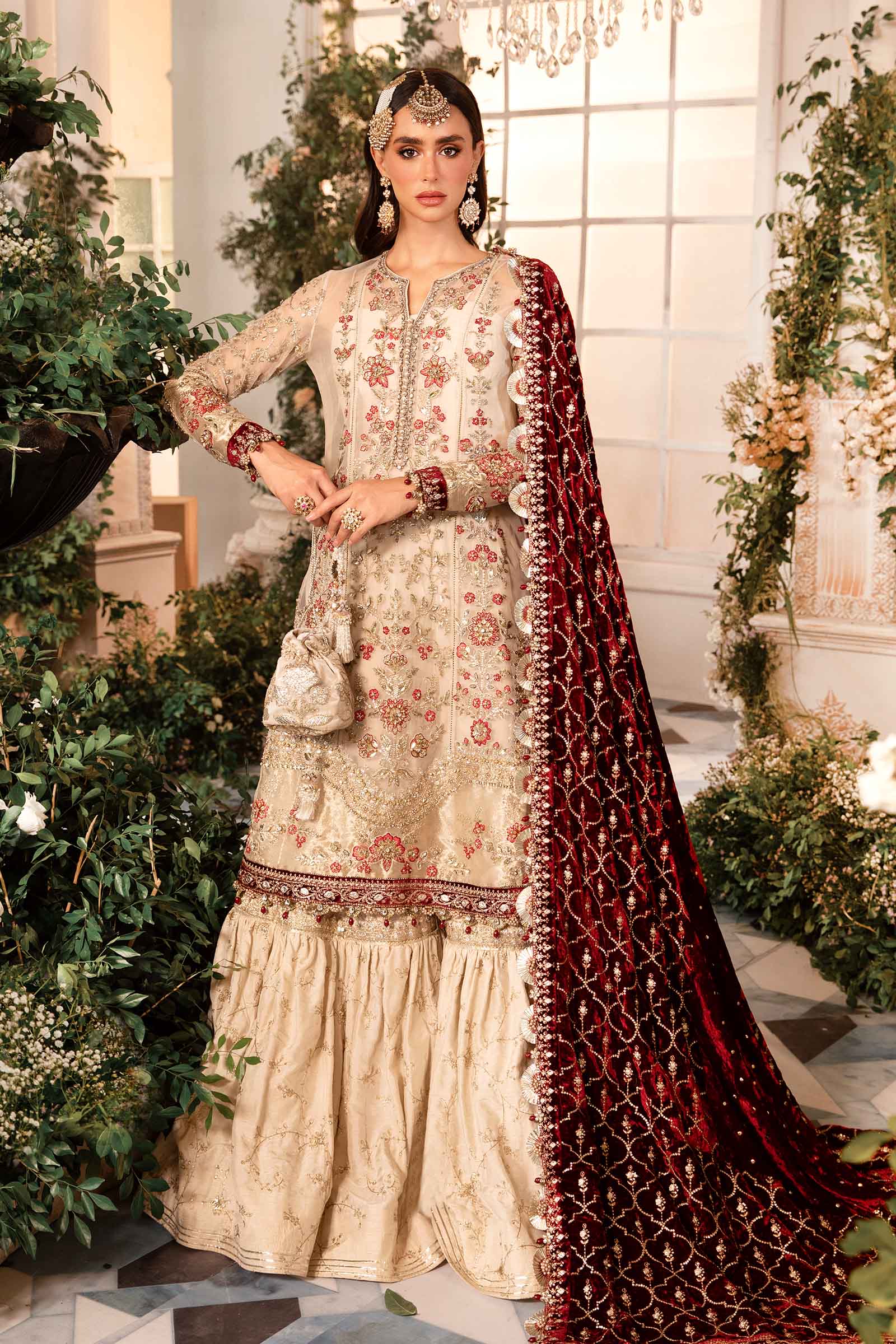Video preview - 3 Piece Unstitched Embroidered Organza Suit | BD-2905