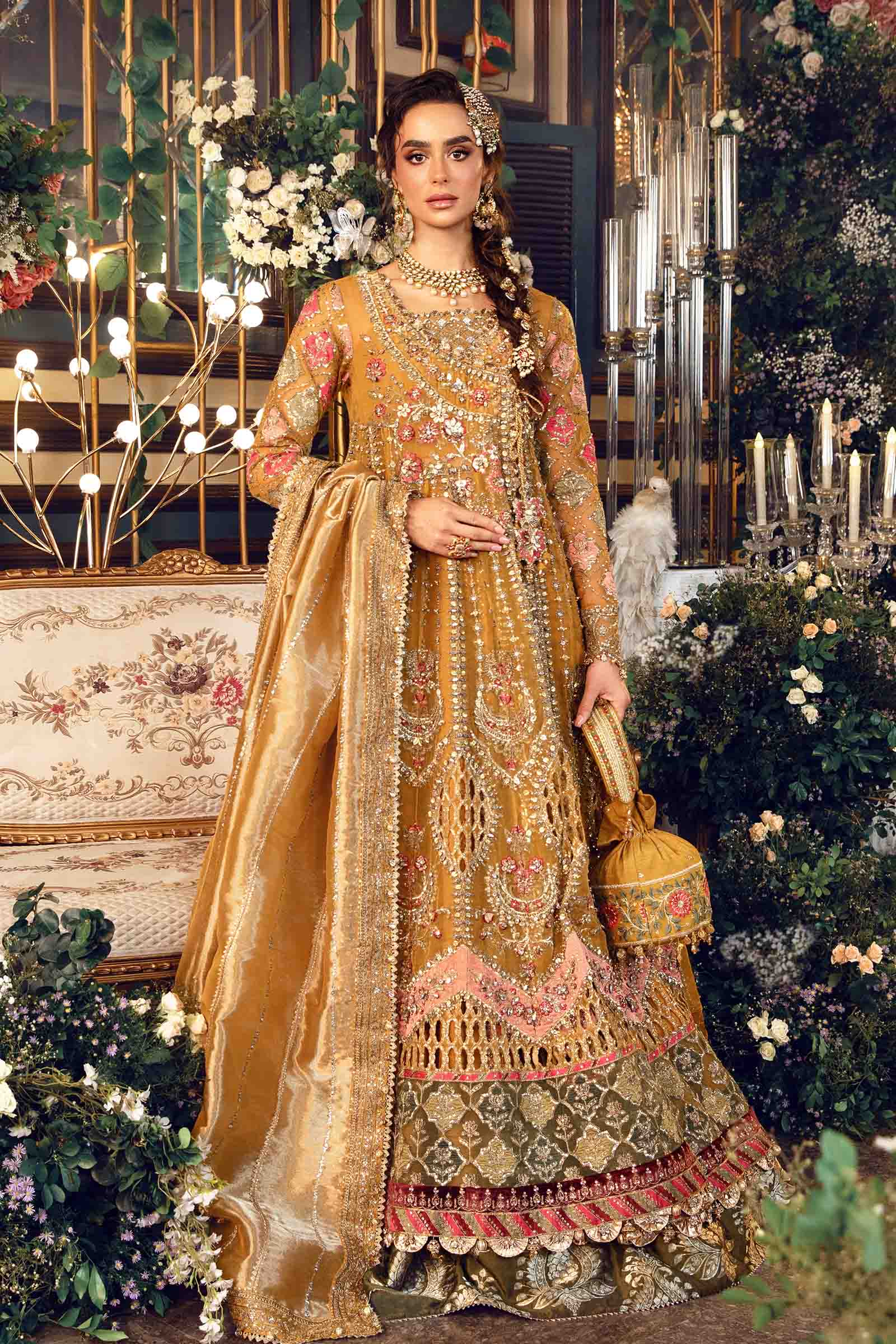 Video preview - 3 Piece Unstitched Embroidered Organza Suit | BD-2907