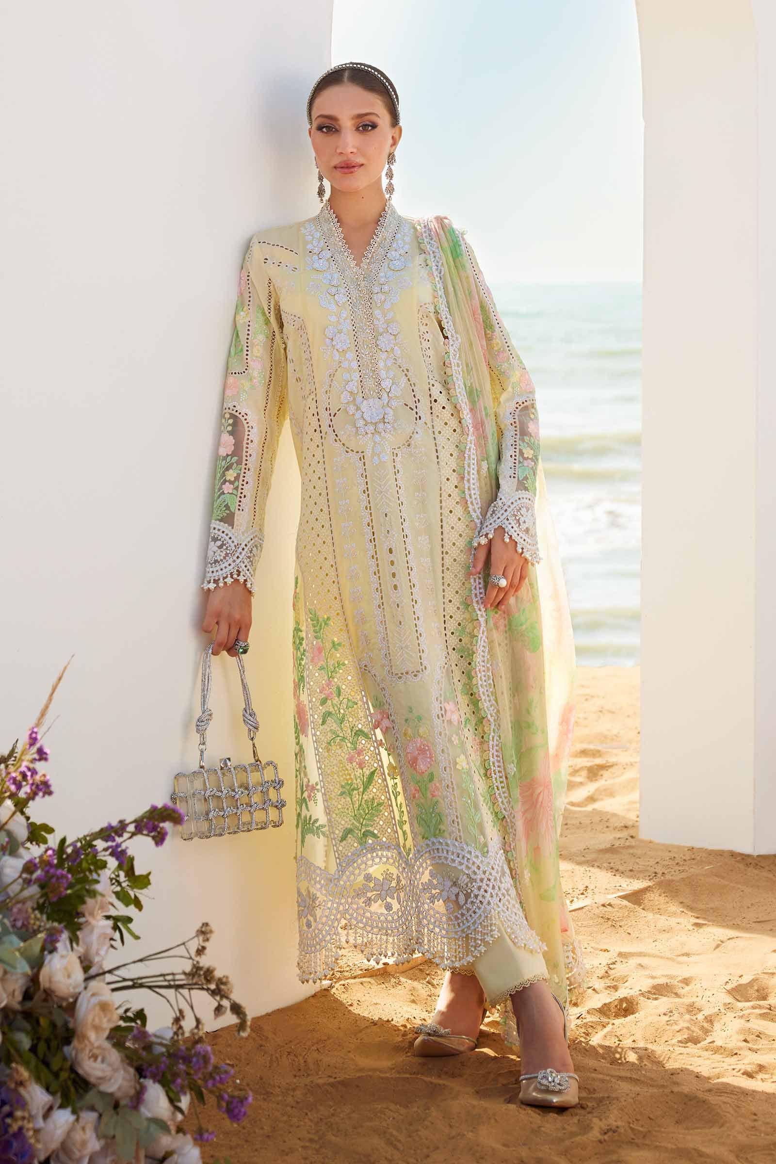 Video preview - 3 Piece Unstitched Embroidered Lawn Suit | EID LAWN-25-04