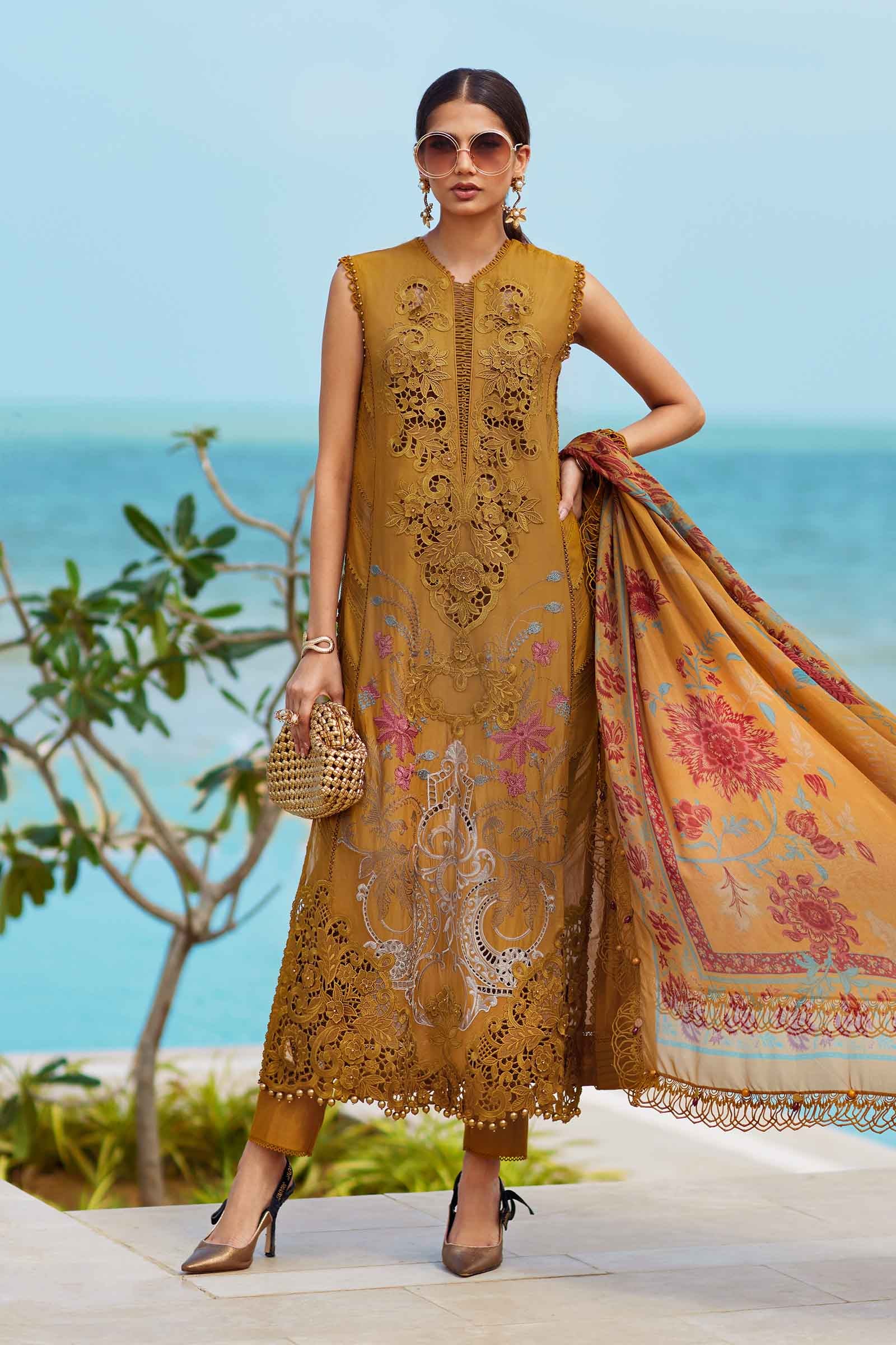 Video preview - 3 Piece Unstitched Embroidered Lawn Suit | EID LAWN-25-06