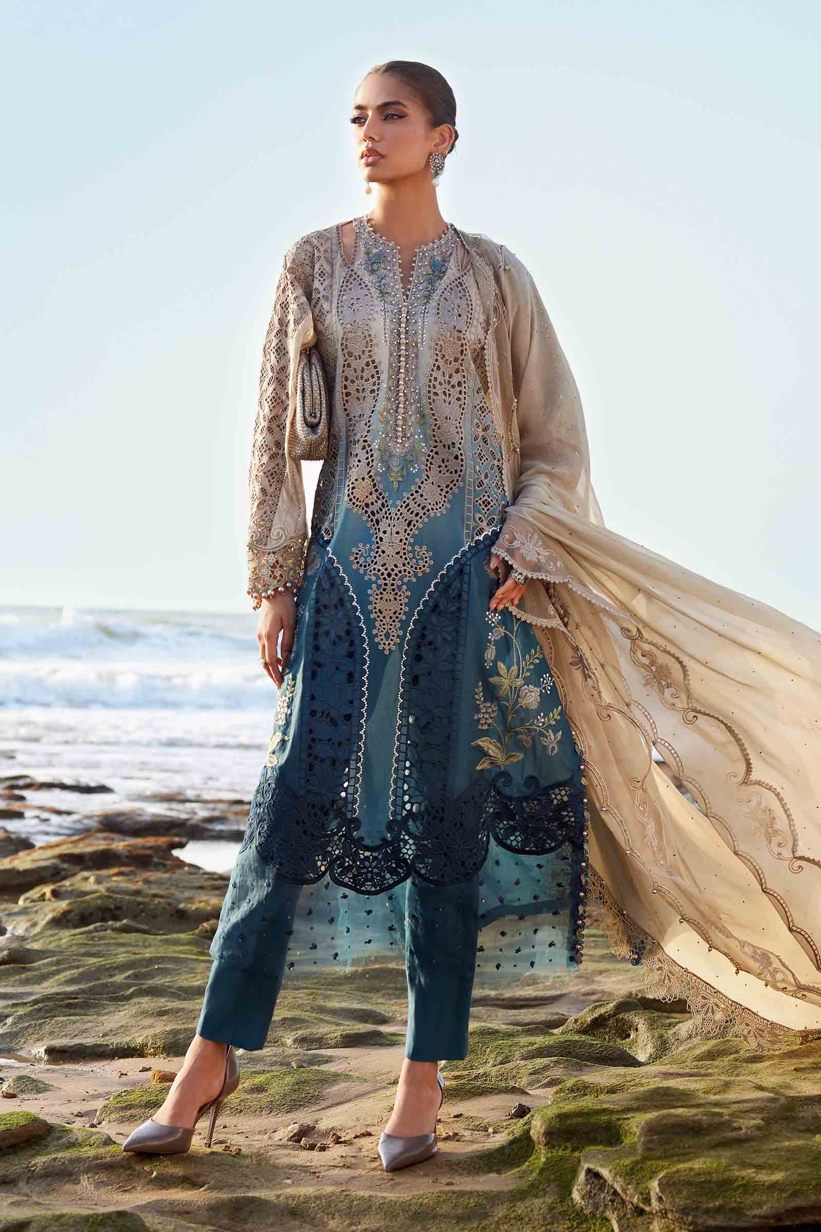 Video preview - 3 Piece Unstitched Embroidered Lawn Suit | EID LAWN-25-08
