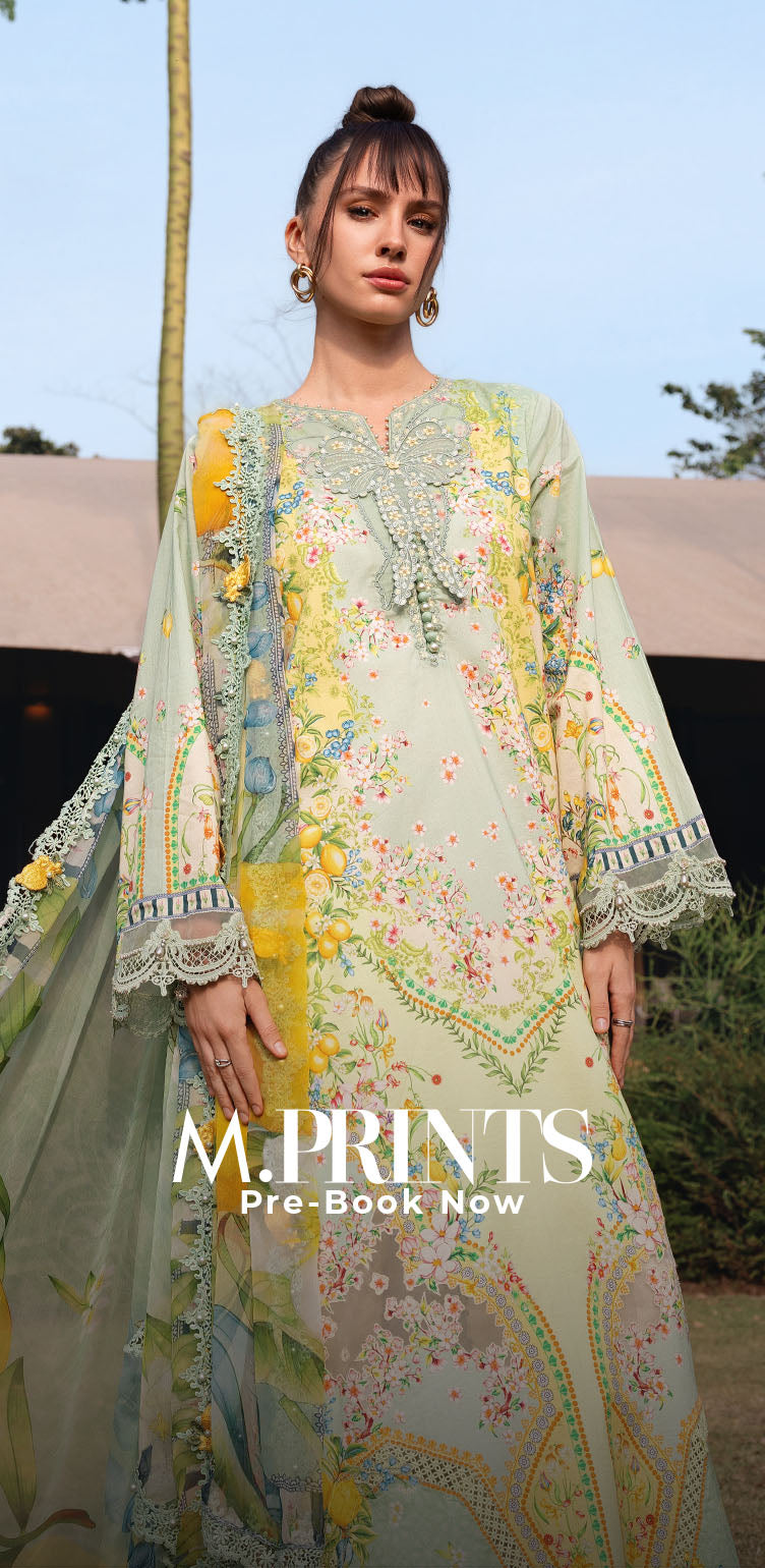 M prints Unstitched Maria B