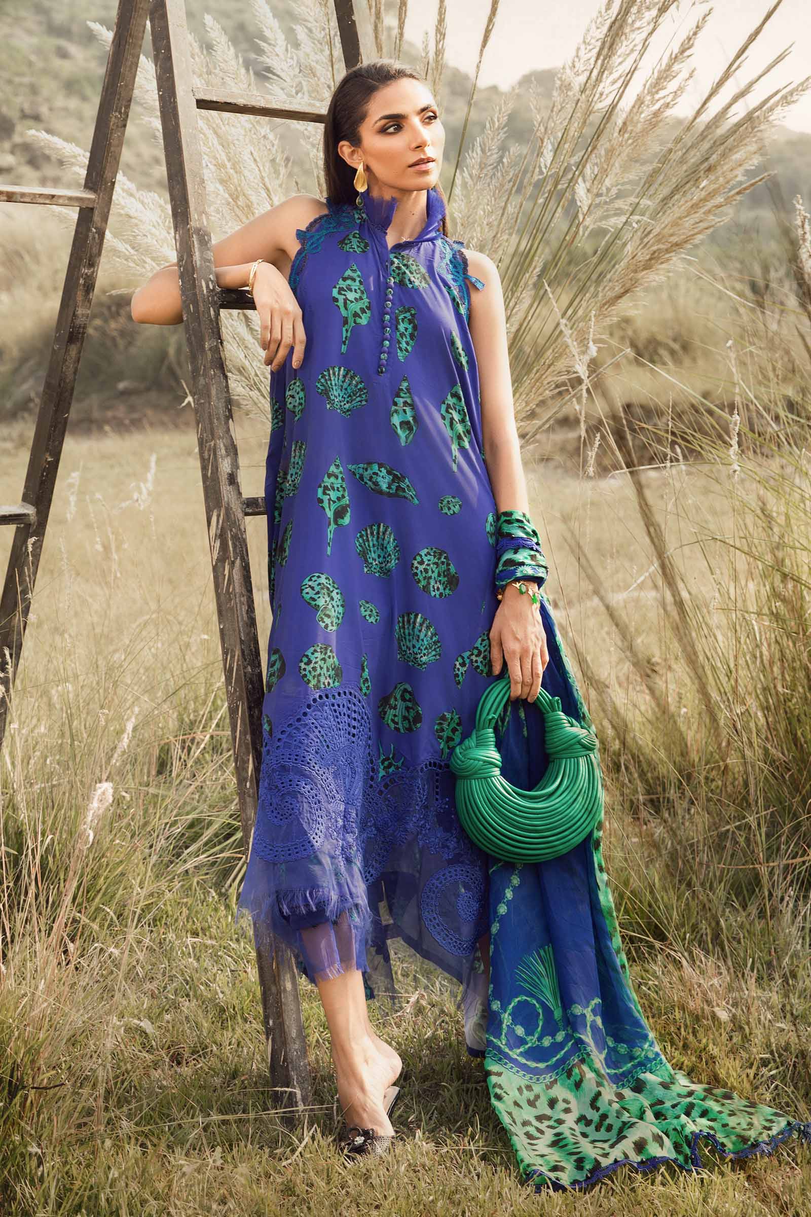 Video preview - 3 Piece Unstitched Printed Linen Suit | MPT-2410-A
