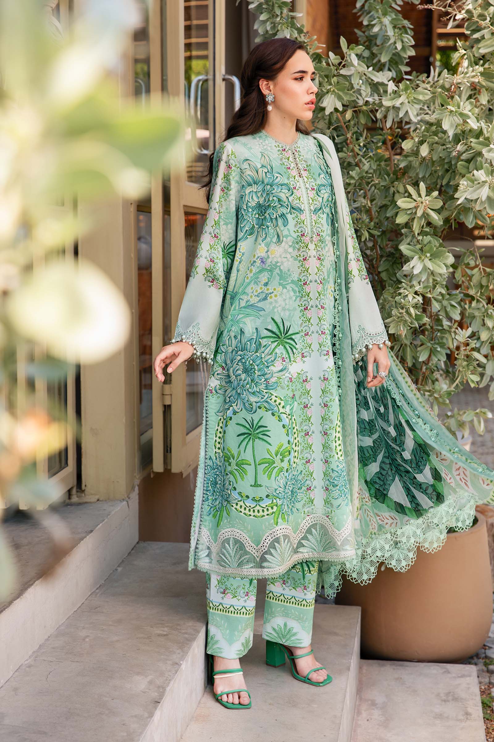 Video preview - 3 Piece Unstitched Printed Lawn Suit | MPT-2514-A