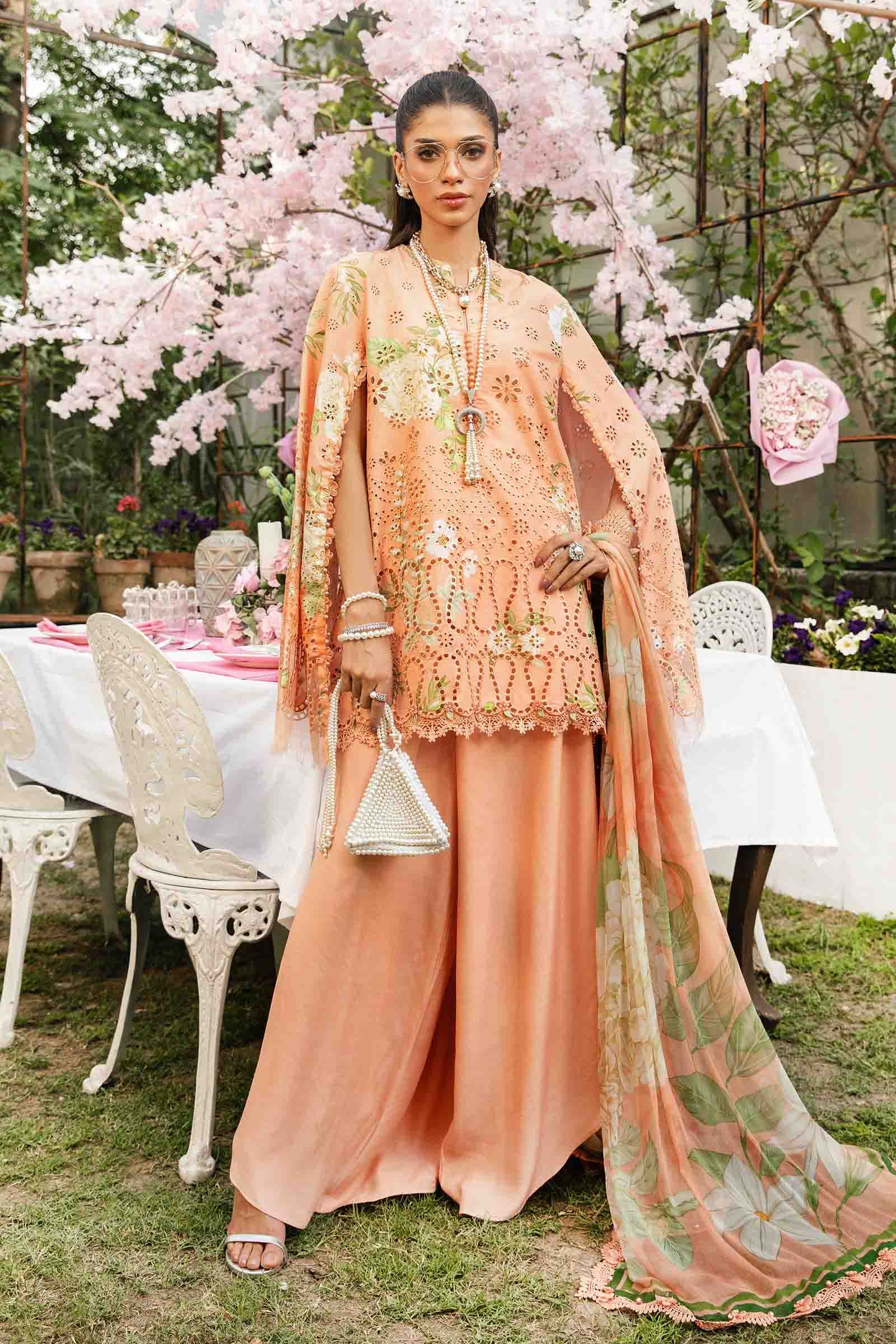Video preview - 3 Piece Unstitched Embroidered Lawn Suit | MPT-2602-A