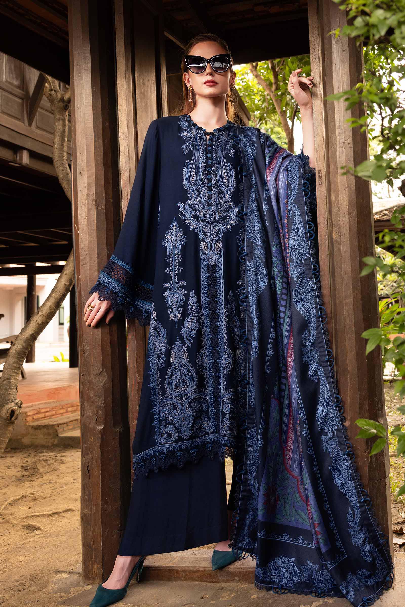 Video preview - 3 Piece Unstitched Embroidered Twill Linen Suit