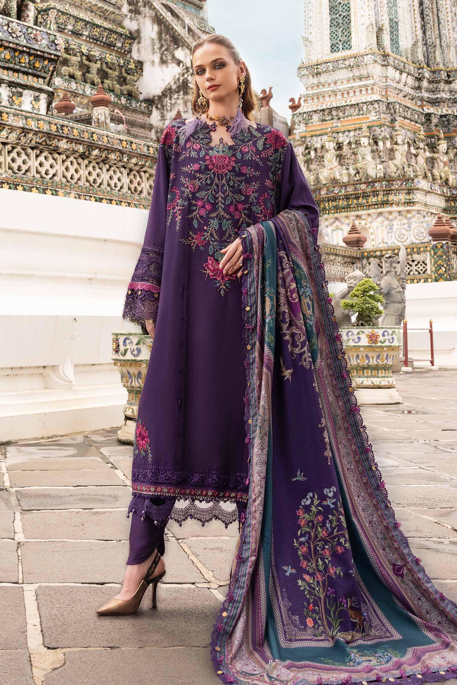 Video preview - 3 Piece Unstitched Embroidered Twill Linen Suit