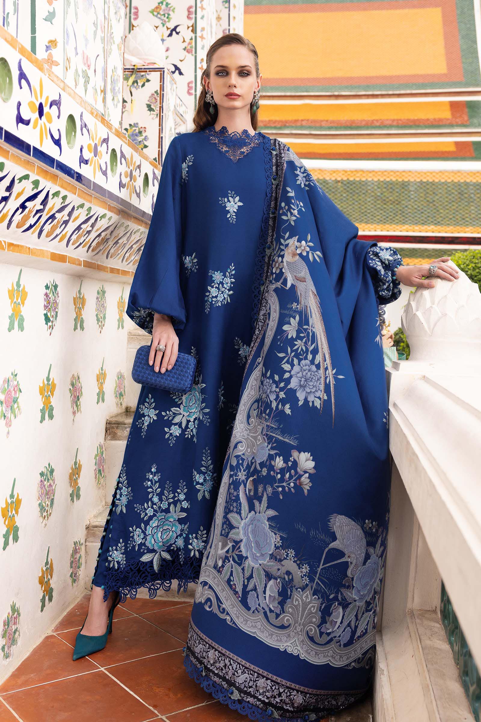Video preview - 3 Piece Unstitched Embroidered Twill Linen Suit