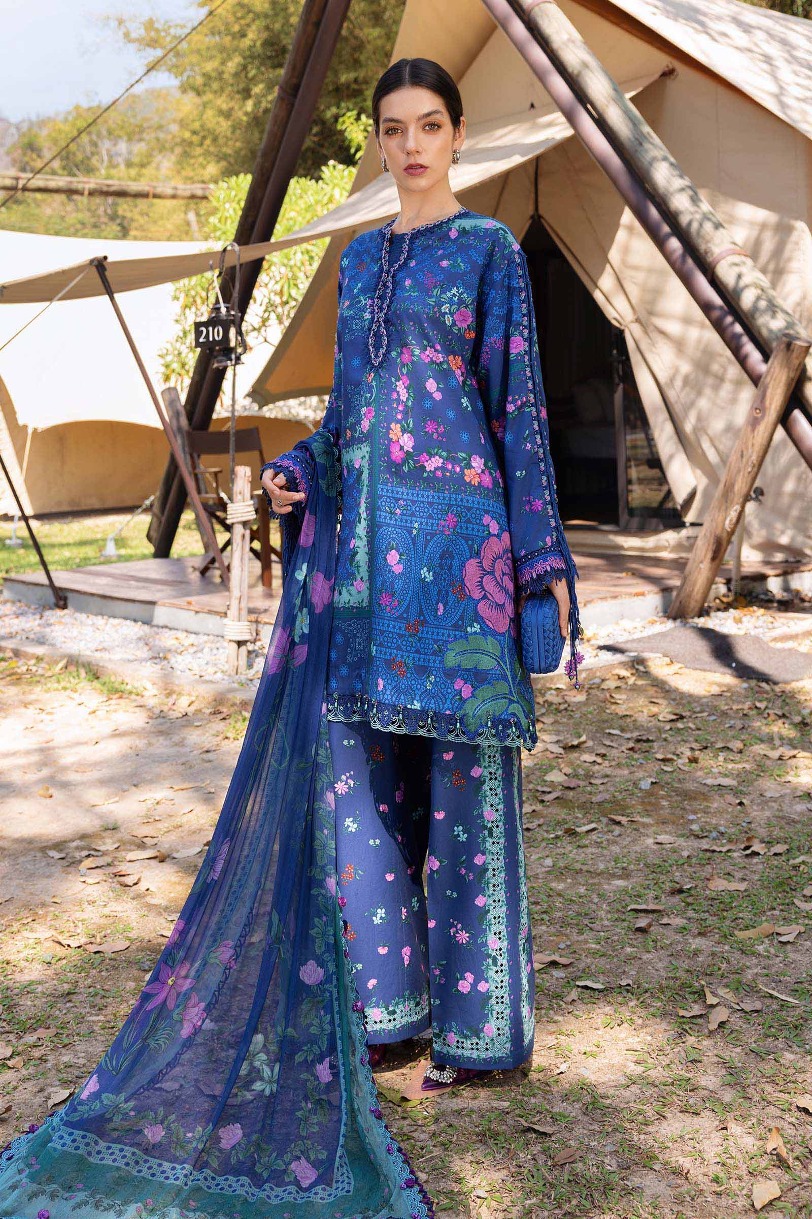 Video preview - 3 Piece Unstitched Embroidered Lawn Suit