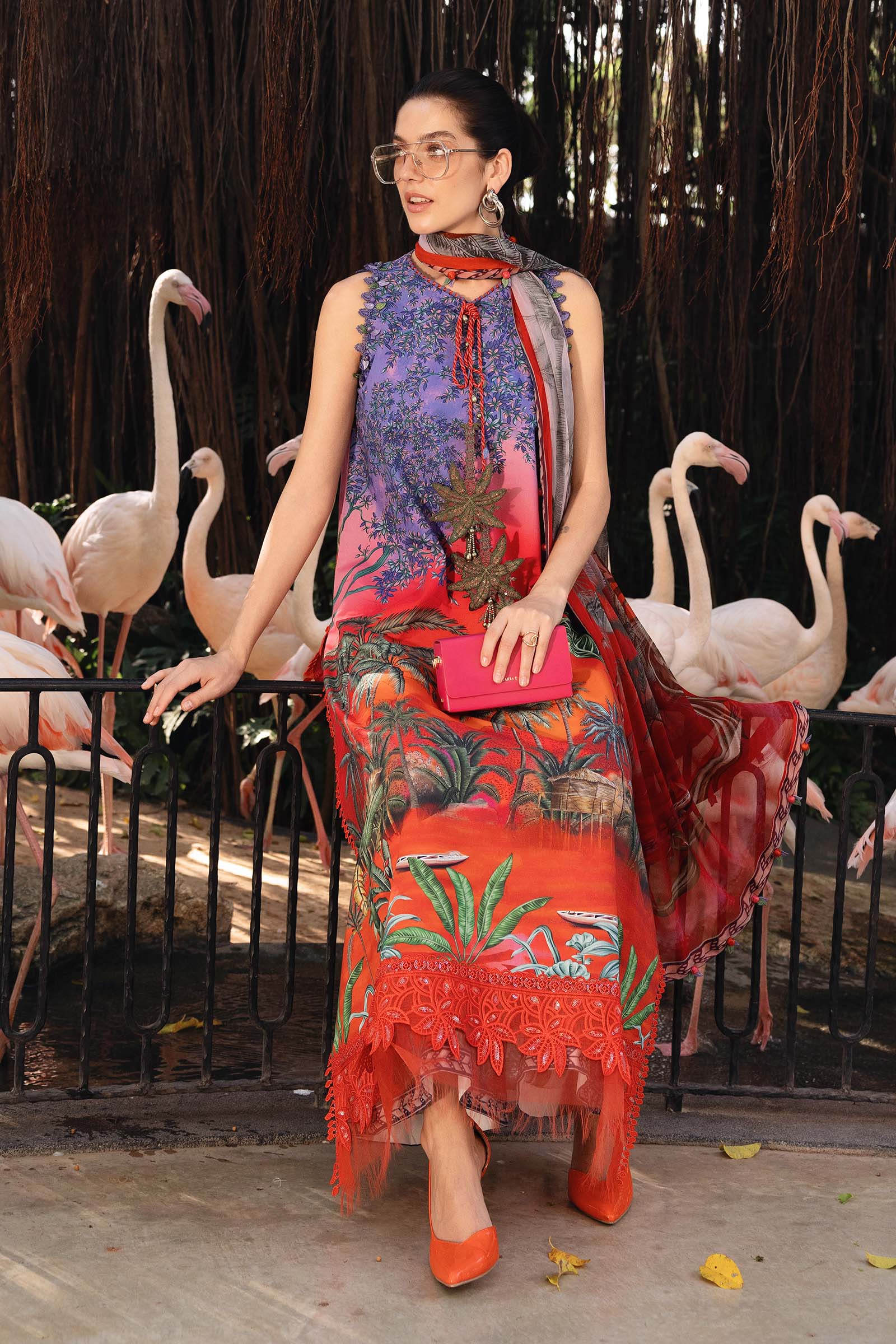 Video preview - 3 Piece Unstitched Embroidered Lawn Suit