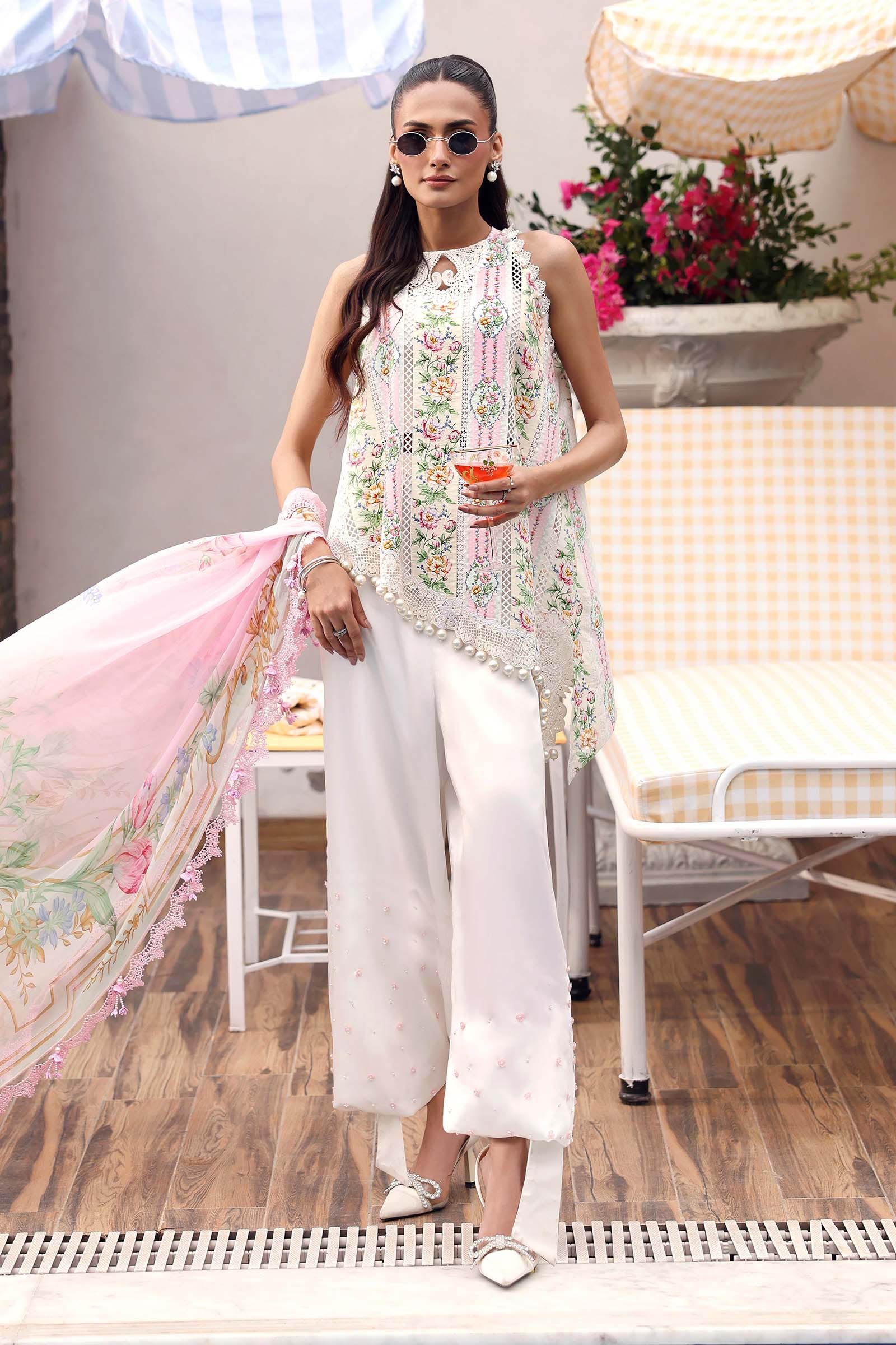 Video preview - 3 Piece Unstitched Embroidered Lawn Suit