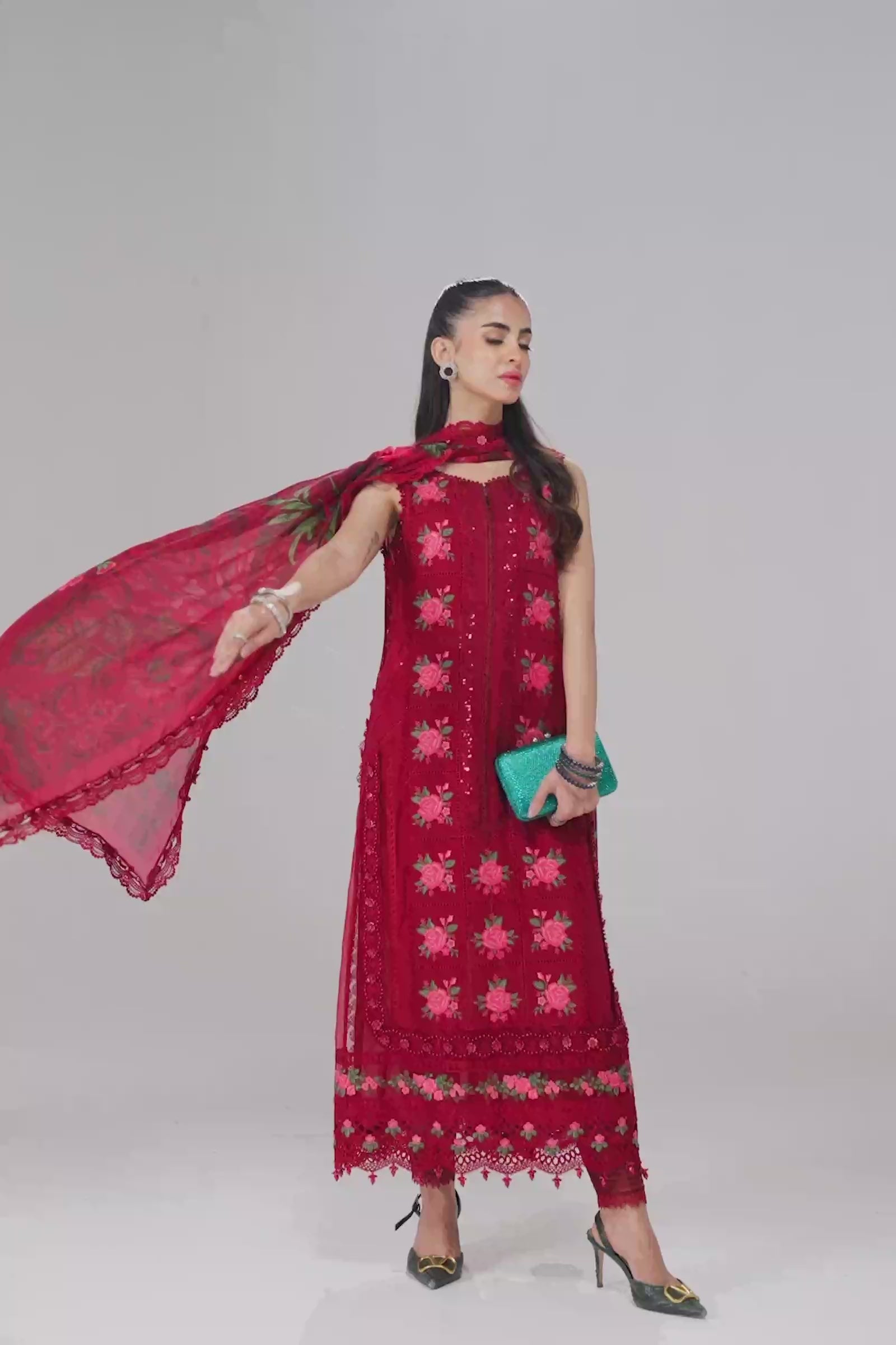 Video preview - 3 Piece - Unstitched Suit | EID LAWN-24-05