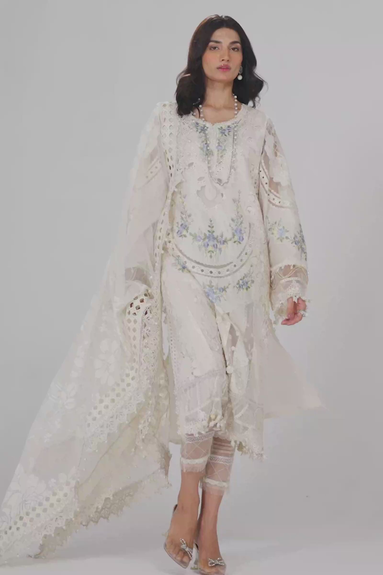 Video preview - 3 Piece - Unstitched Suit | EID LAWN-24-04
