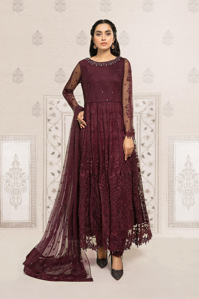 3 Piece Embroidered Suit | SF-EF22-03R1