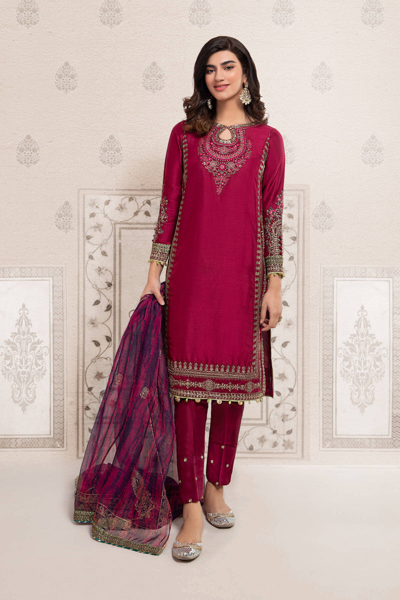 3 Piece Embroidered Suit
