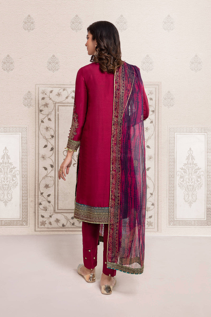 3 Piece Embroidered Suit