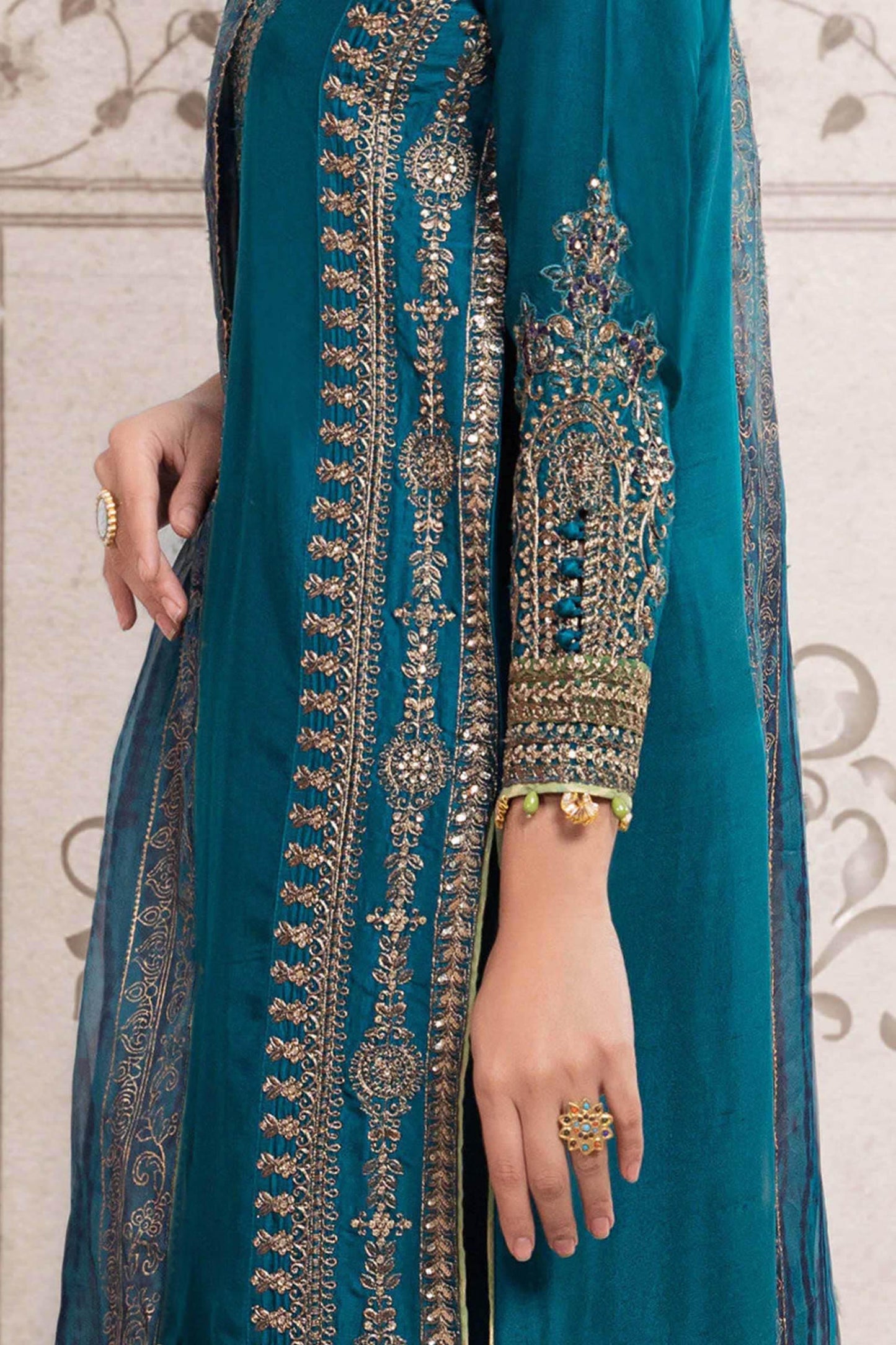 3 Piece Embroidered Suit