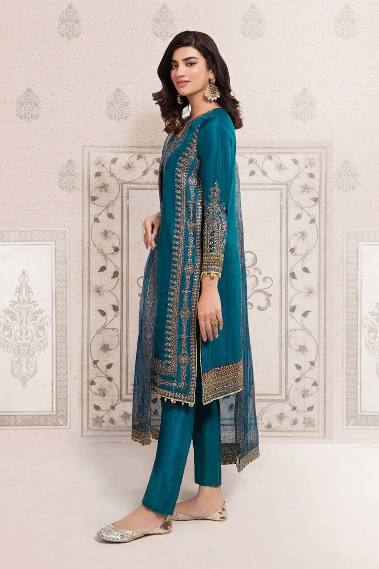 3 Piece Embroidered Suit