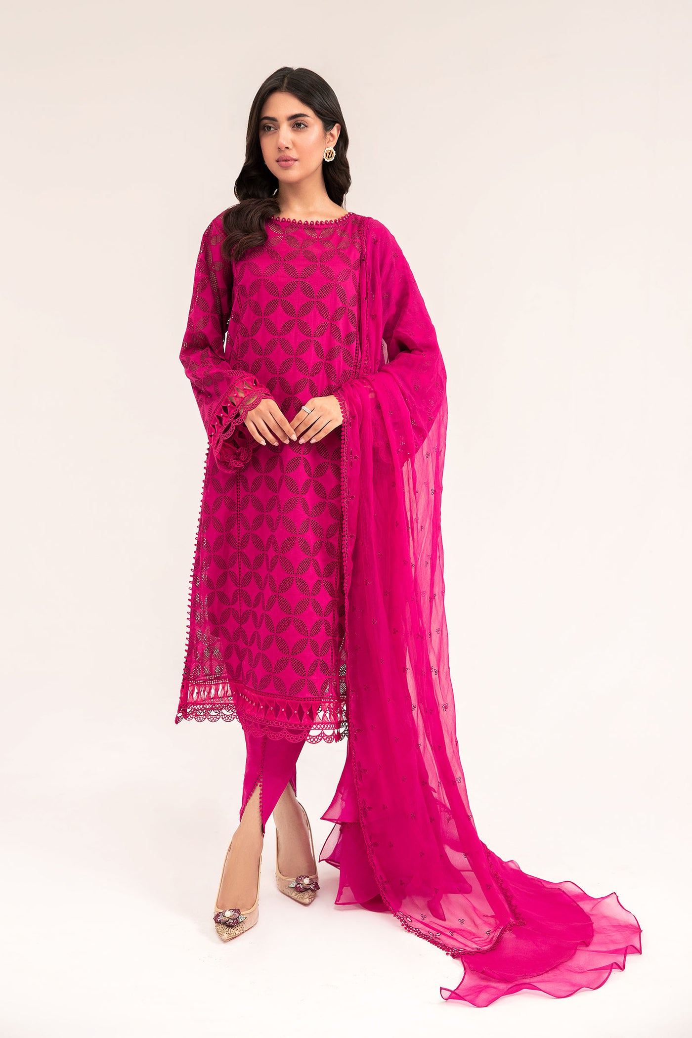 M.Luxe Fabrics Shirt Pink LF-401-S