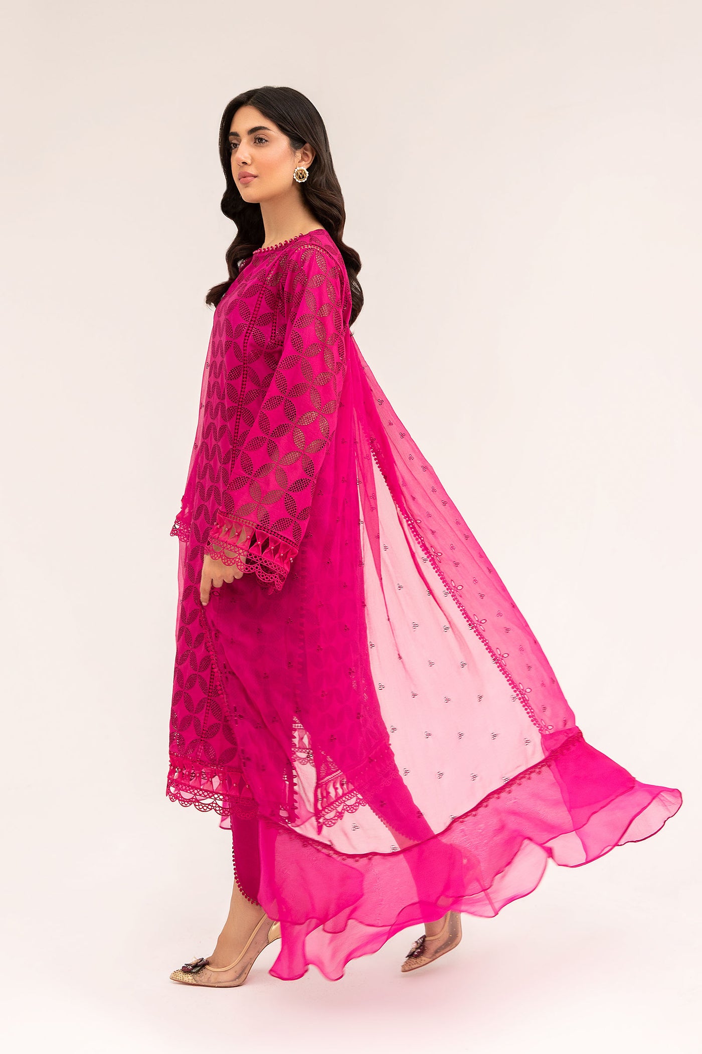 M.Luxe Fabrics Shirt Pink LF-401-S