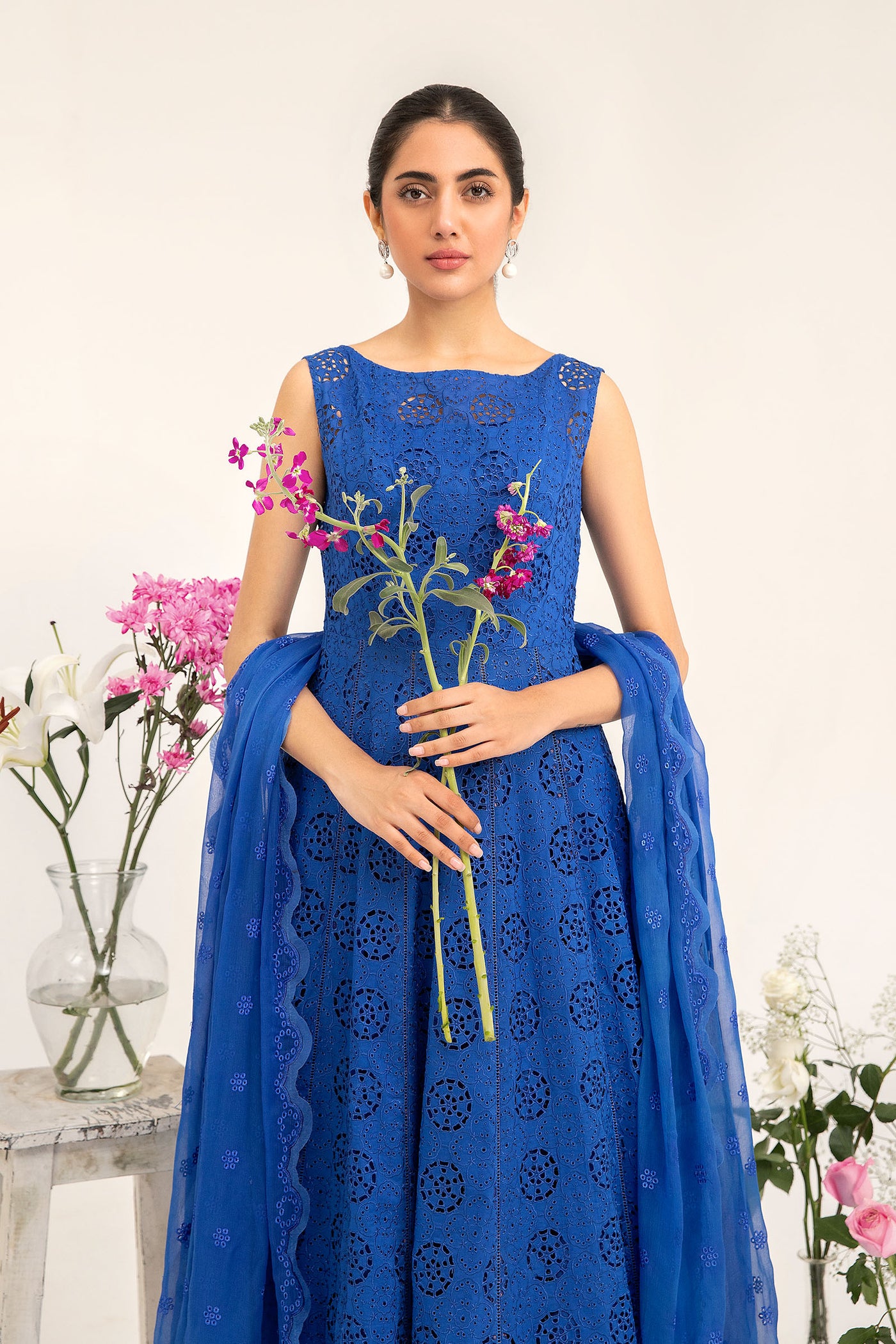M.Luxe Fabrics Shirt Royal Blue LF-405-S