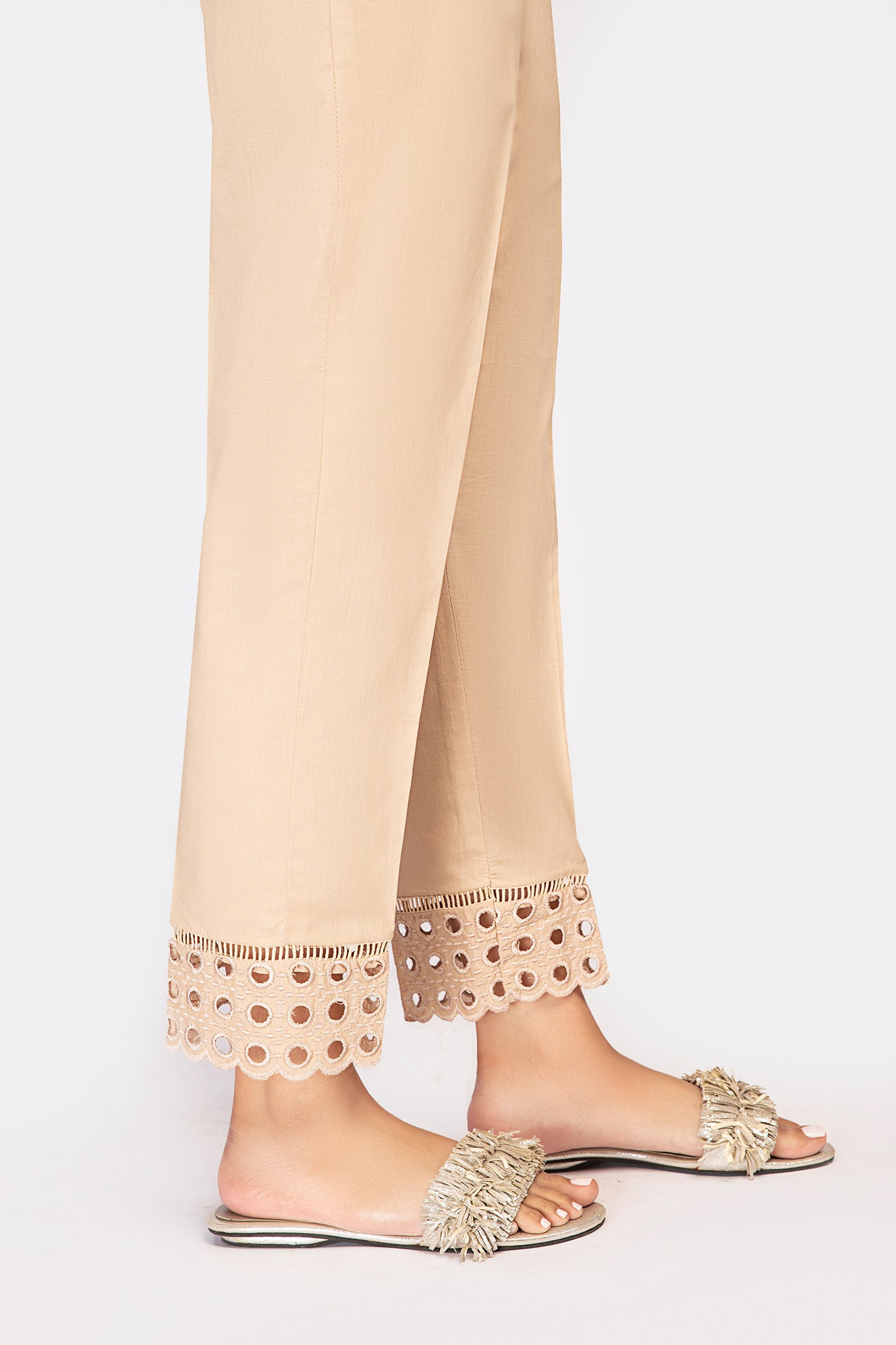 Embroidered Cambric Trouser