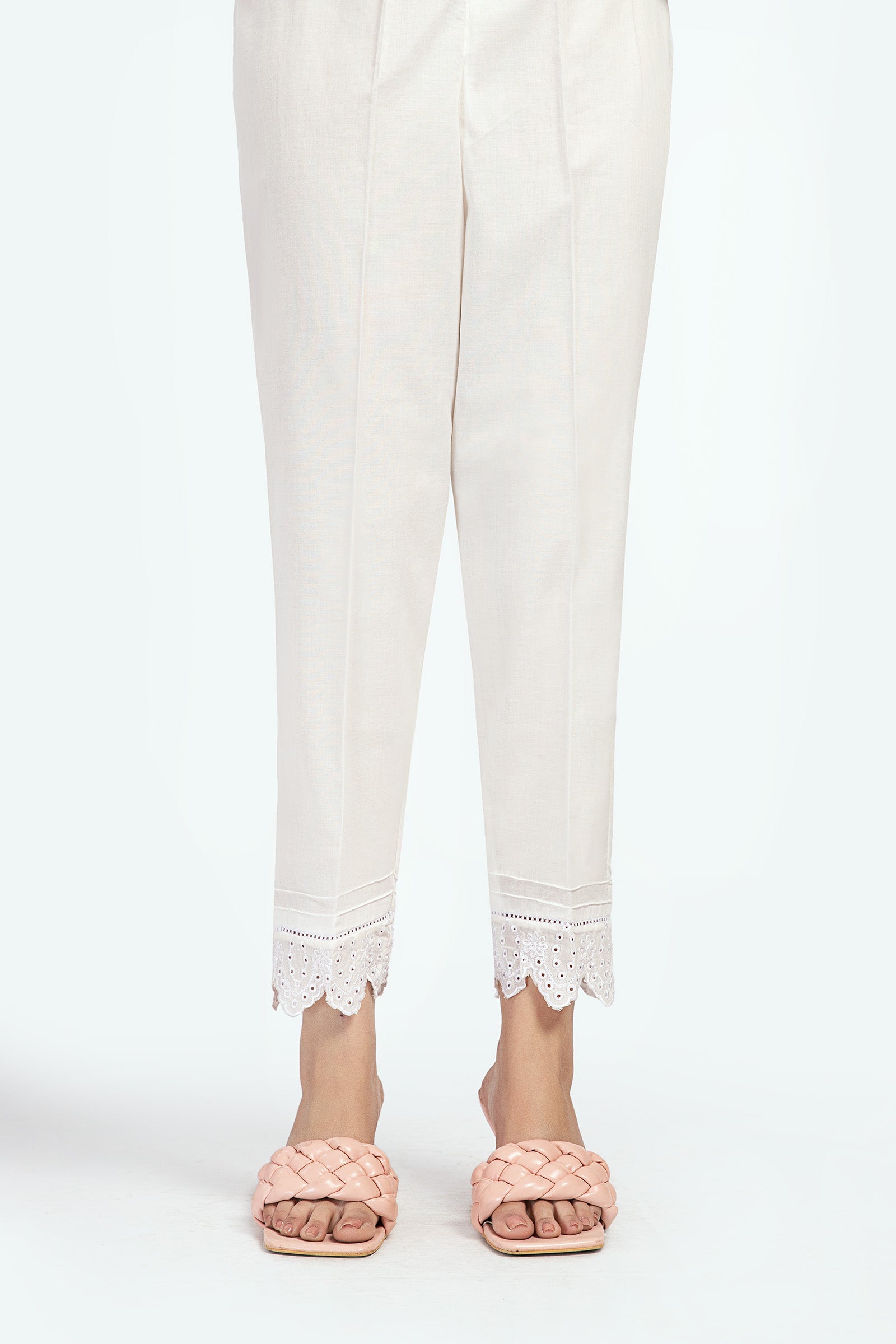 Embroidered Cambric Trouser | MB-EF23-95
