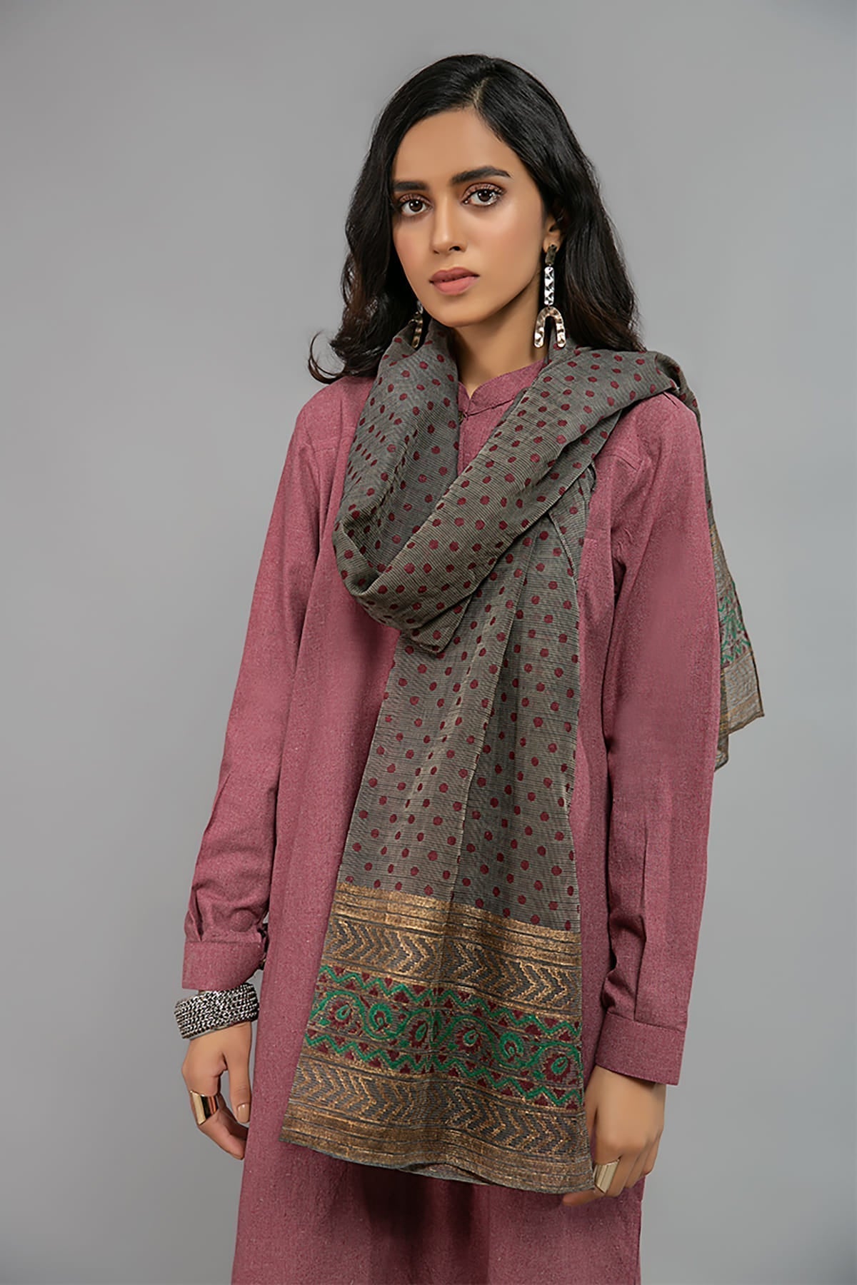 Scarf Dupatta MG-W20-50-Grey