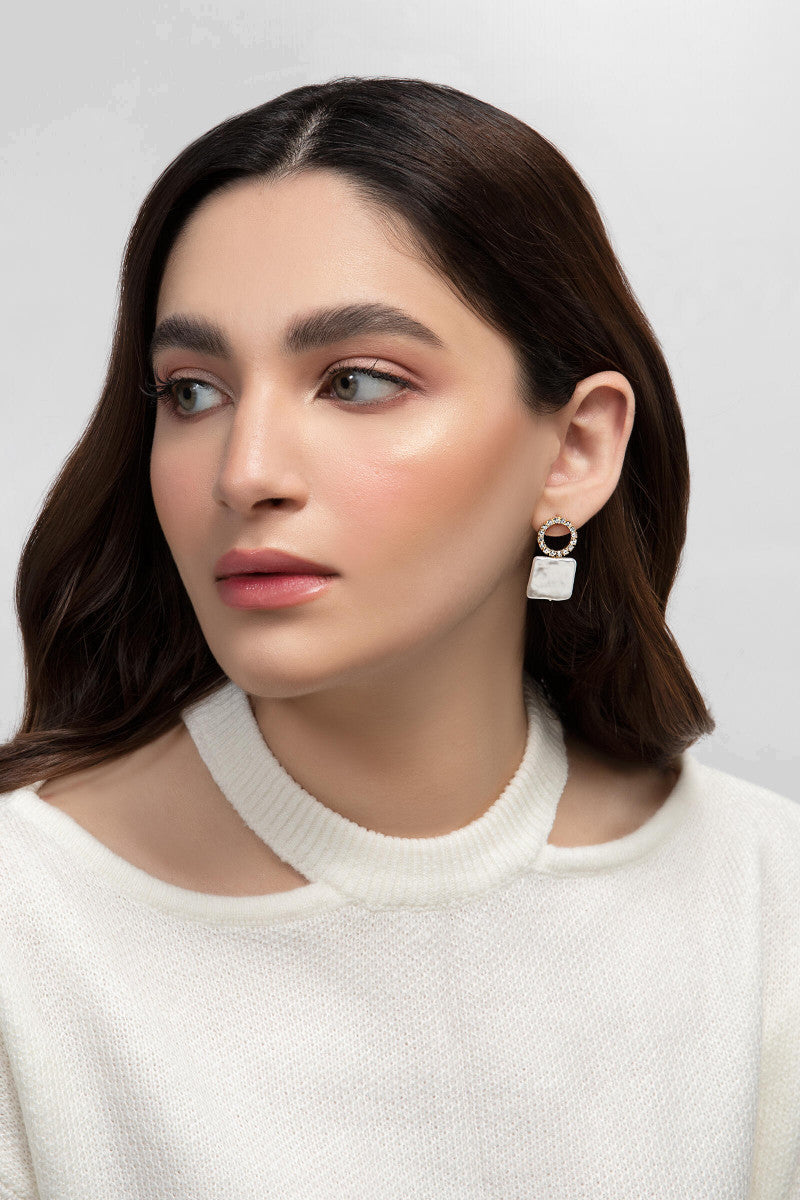 Earrings White AER-W21-006