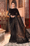 Unstitched MBROIDERED - Grey and Black (BD-2504)