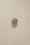 JRG-013 Teal and White Rhodium