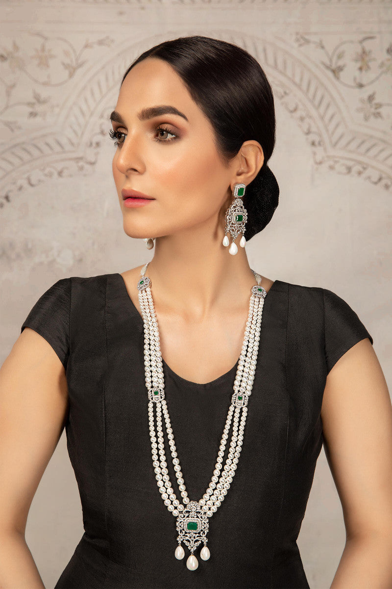 JST-005-Emerald Green And White