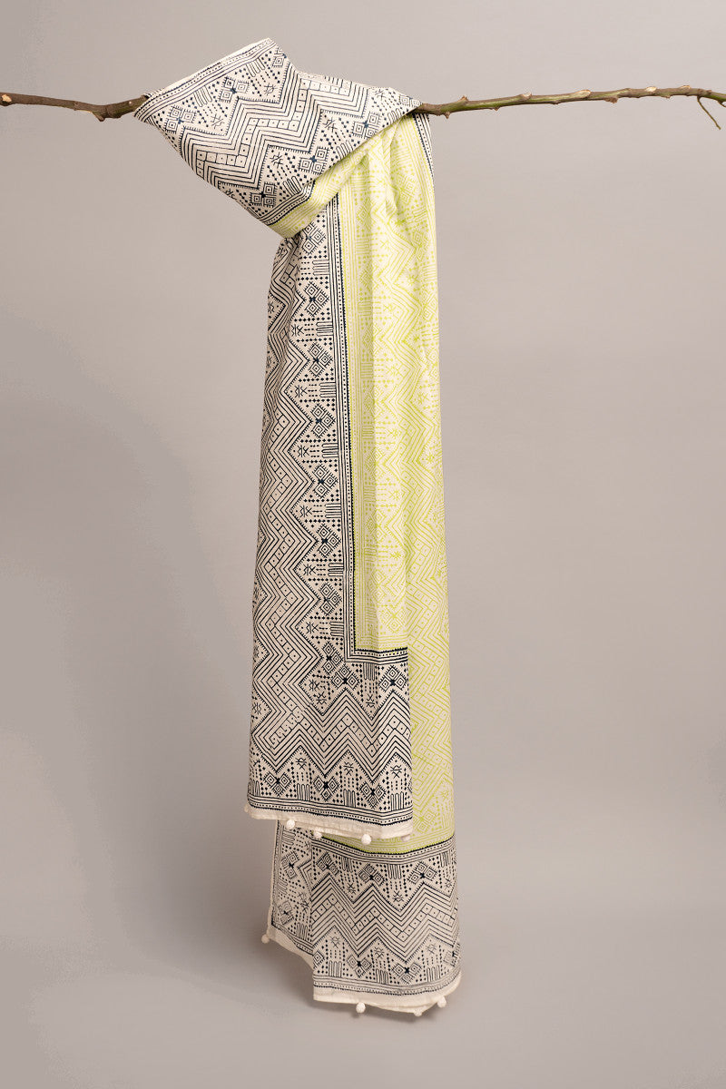 Scarf Dupatta-MB-SS21-04-White