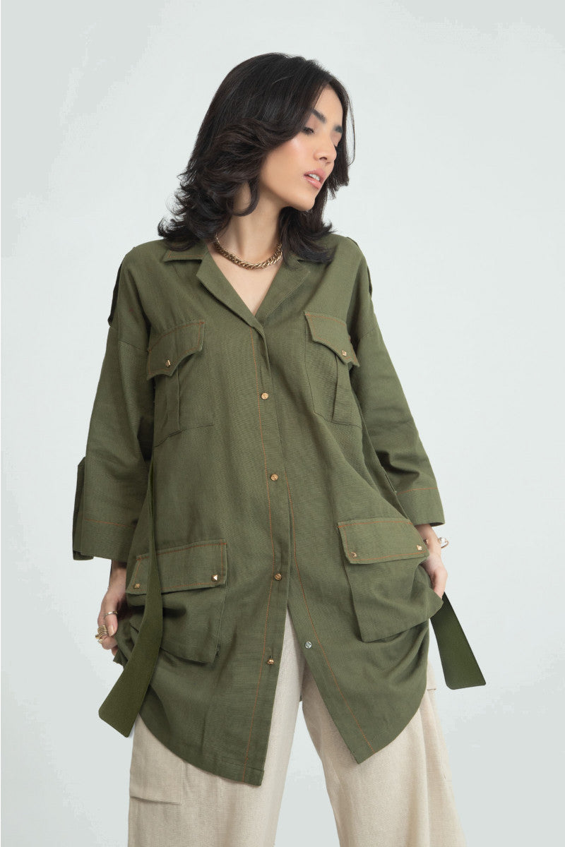 Shirt Green MB-W22-118