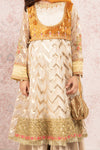 Suit Off White & Orange MKS-W21-03