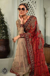 Unstitched Chiffon - MPC-22-202-Coffee and Maroon